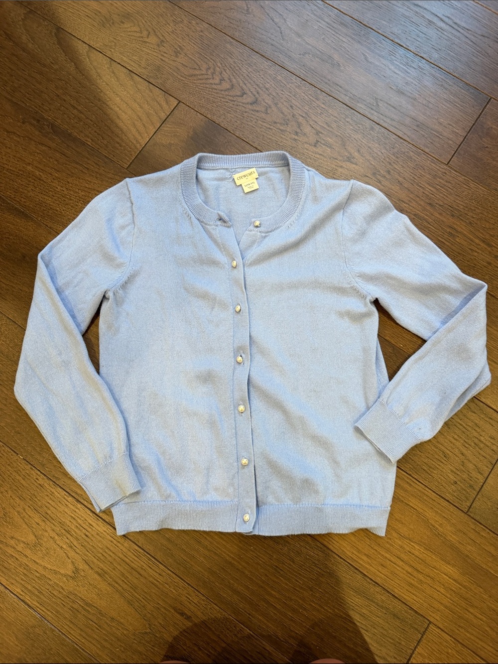 Crewcuts Girls Pale Blue Button-Front Cardigan Size Large 10/11 - C72-085